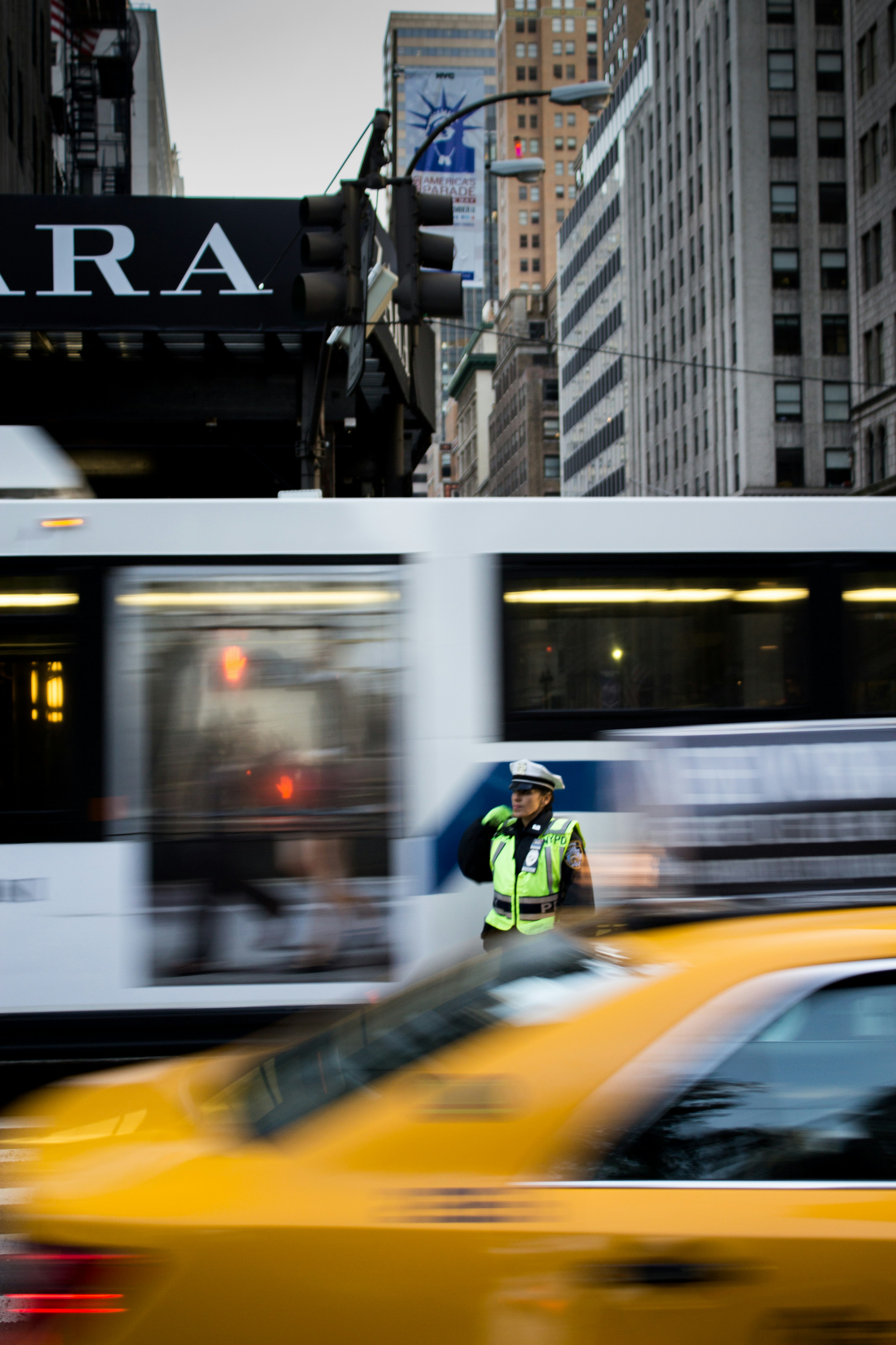 image of a blurred taxi and a police person heading an article by EM Law about data transfer breach