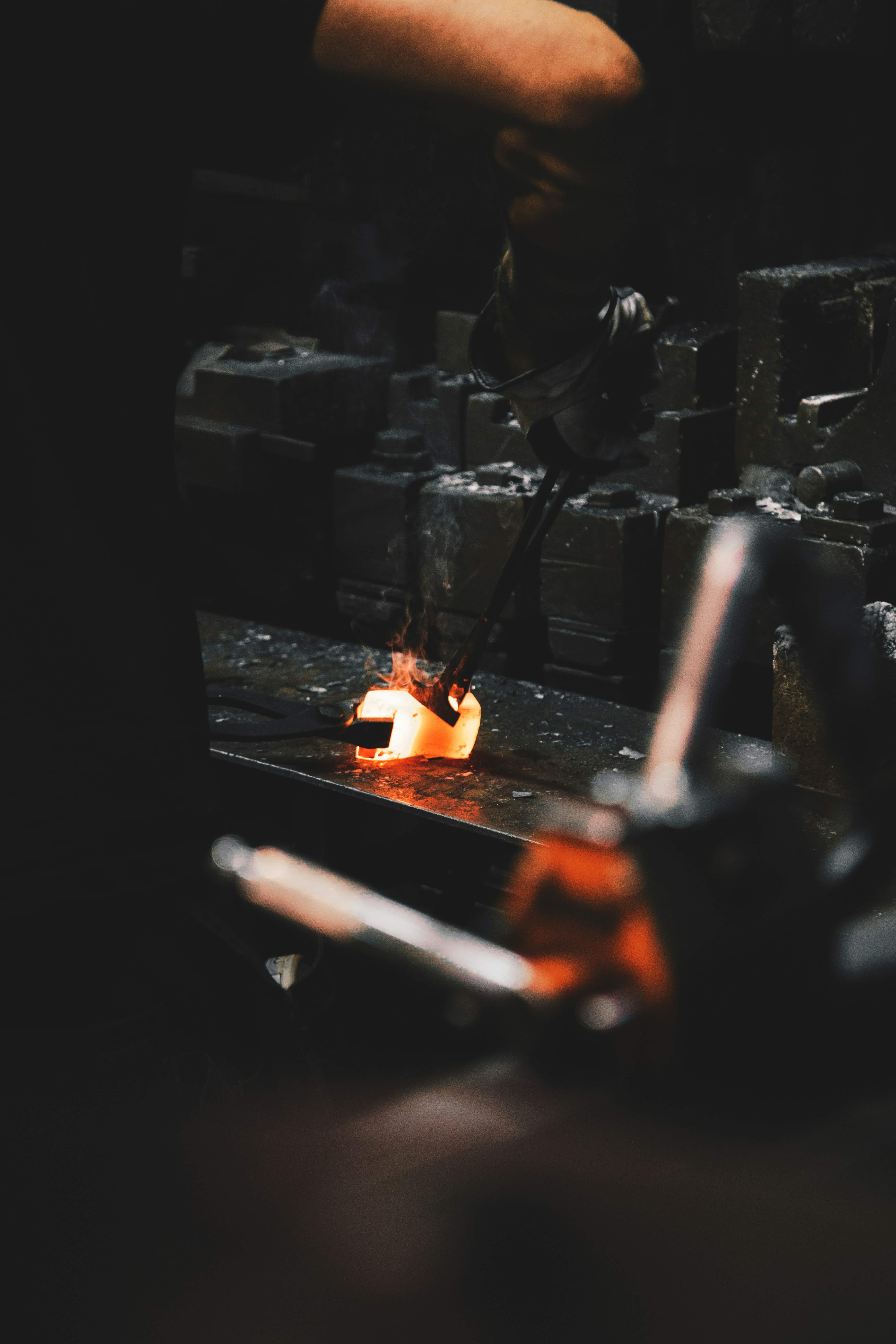 image of a steel furnace heading EM Law case study about steel industry client