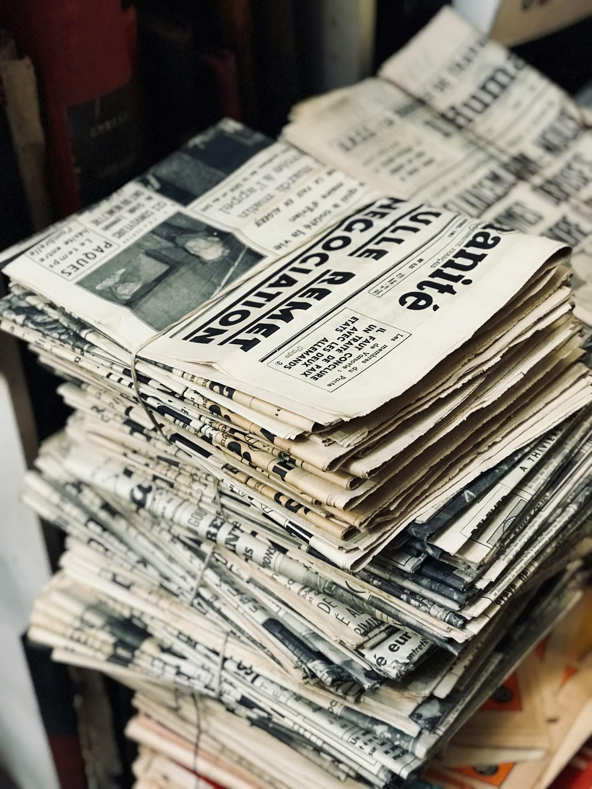 image of newspapers
