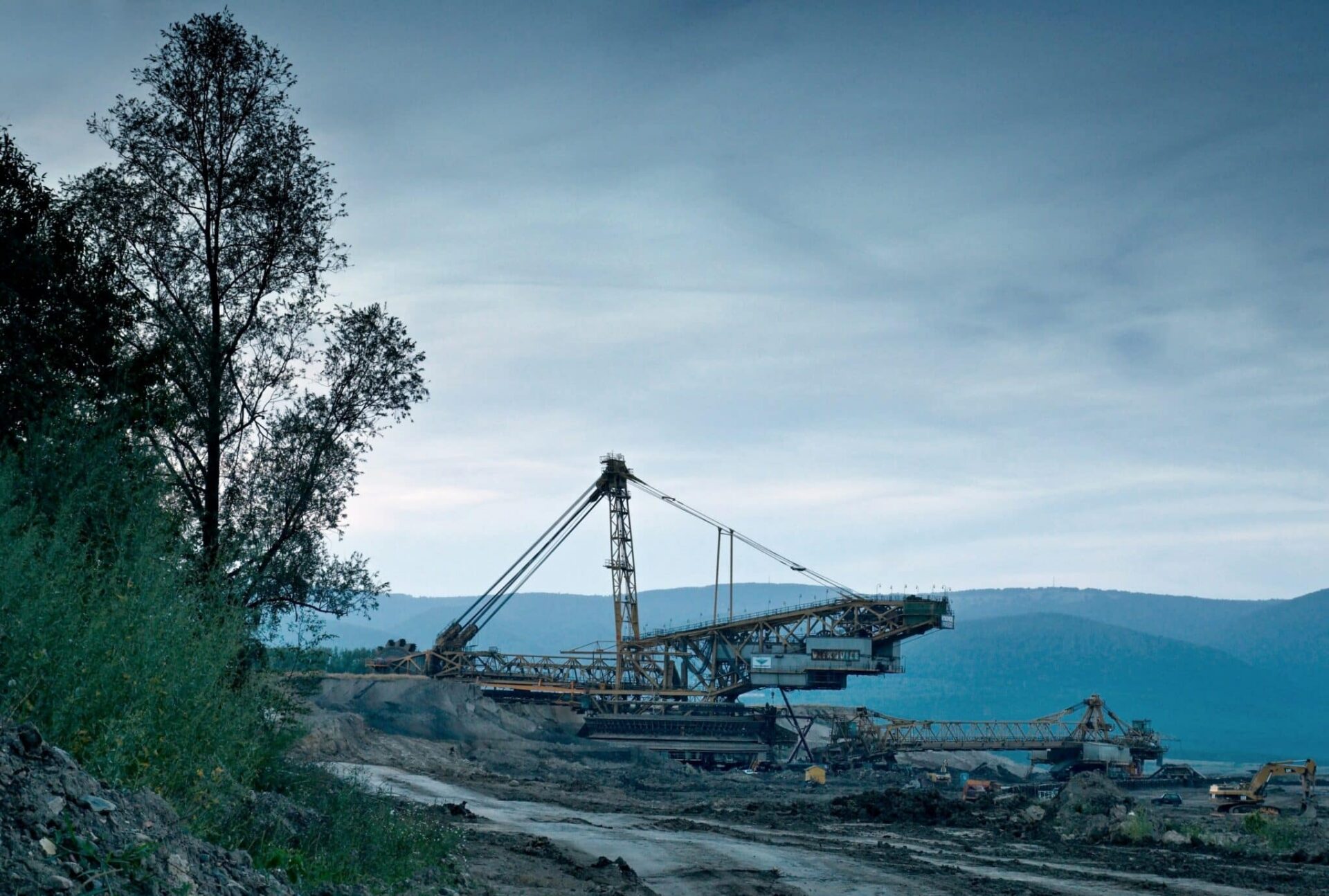 Mine in a valley